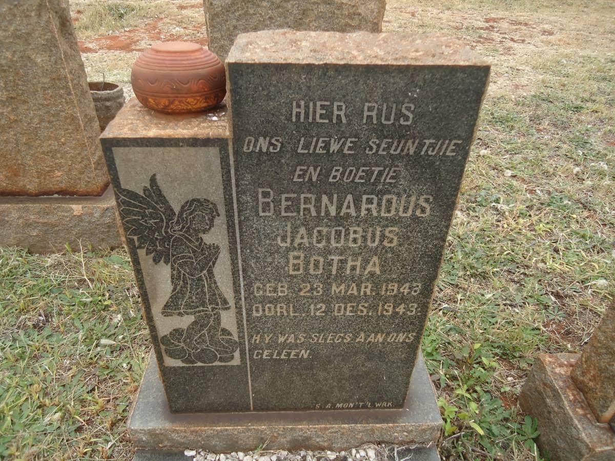 BOTHA Bernardus Jacobus 1943-1943