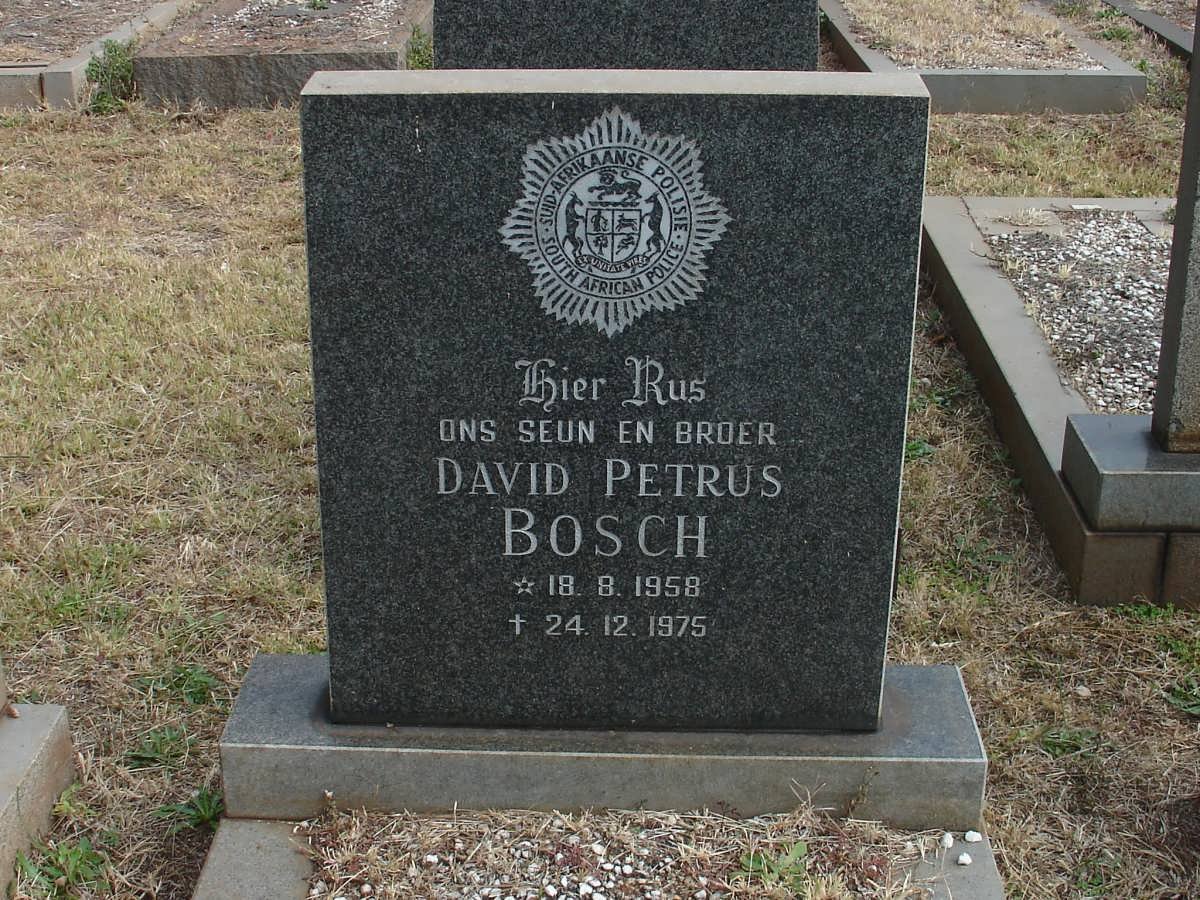 BOSCH David Petrus 1958-1975