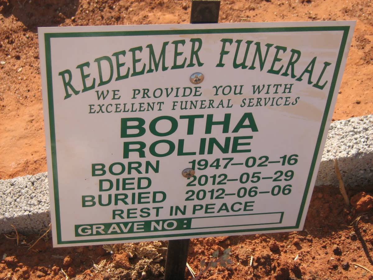 BOTHA Roline 1947-2012