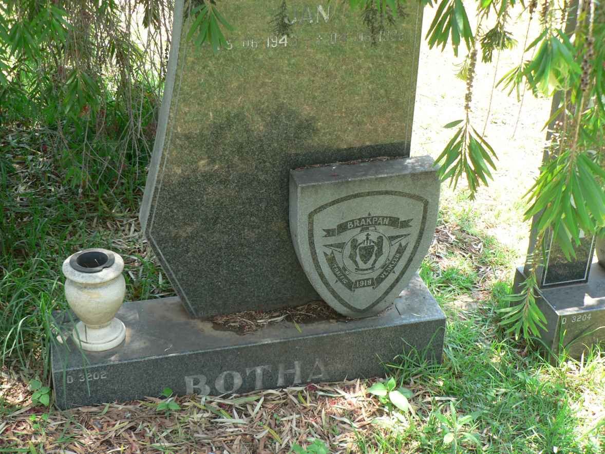 BOTHA Jan 1943-1992