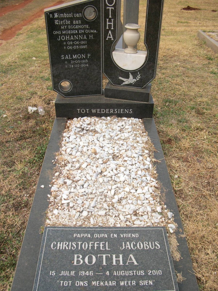 BOTHA Christoffel Jacobus 1946-2010