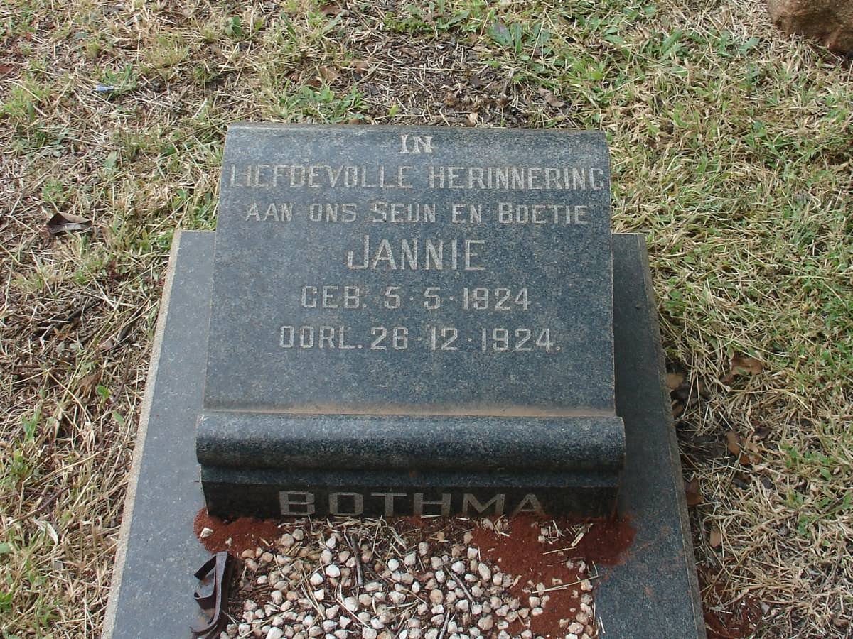 BOTHMA Jannie 1924-1924