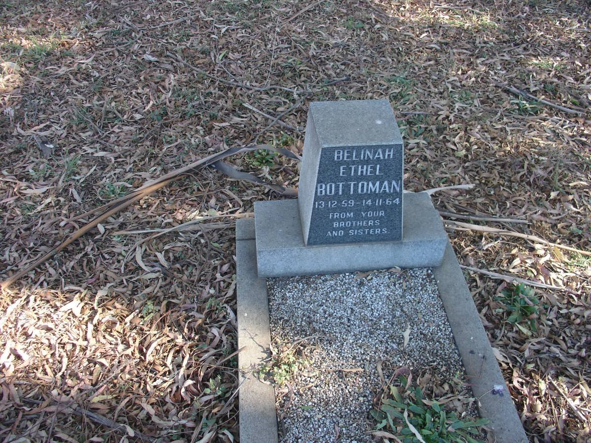 BOTTOMAN Belinah Ethel 1959-1964
