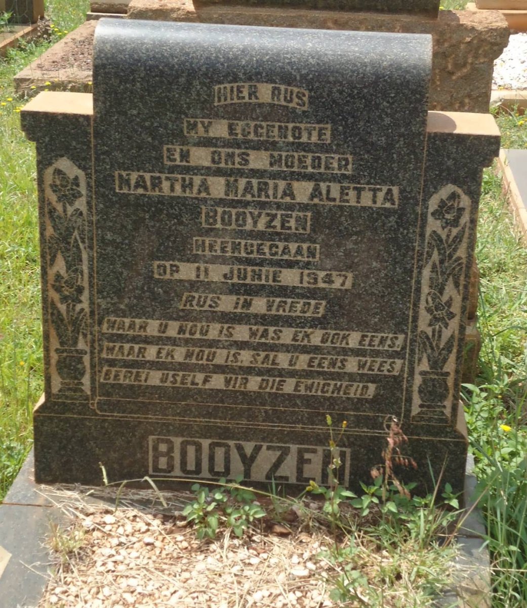 BOOYZEN Martha Maria Aletta -1947