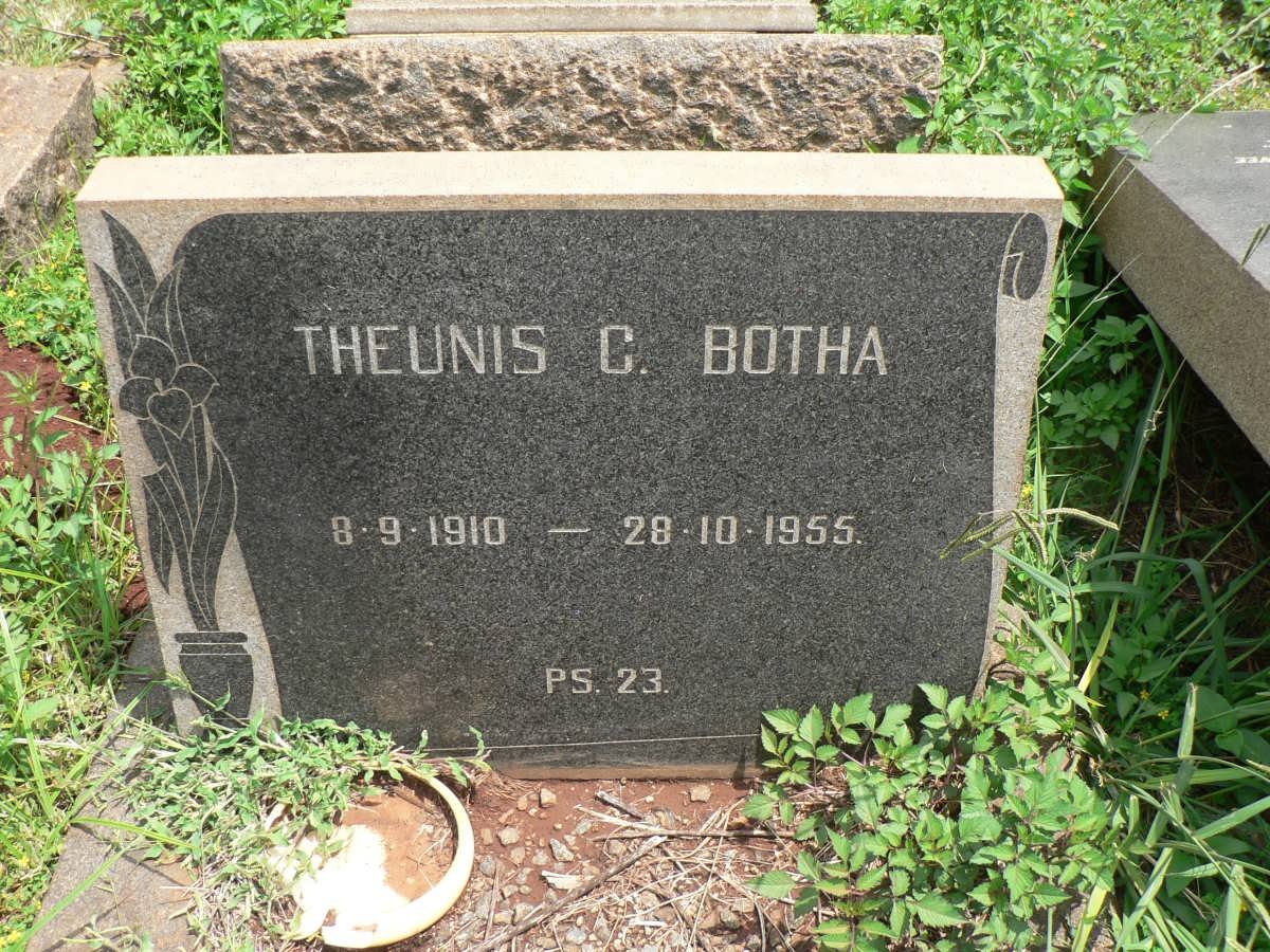 BOTHA Theunis C. 1910-1955