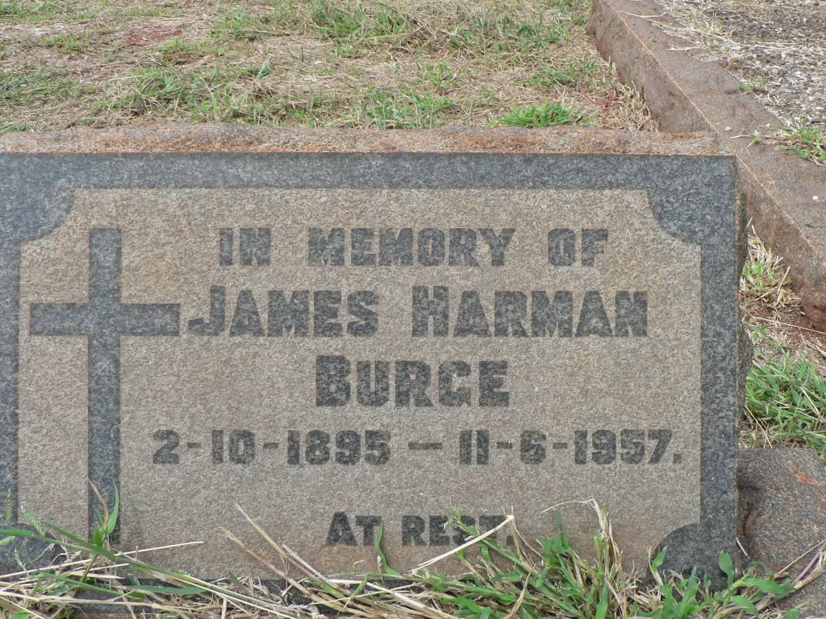 BURGE James Harman 1895-1957