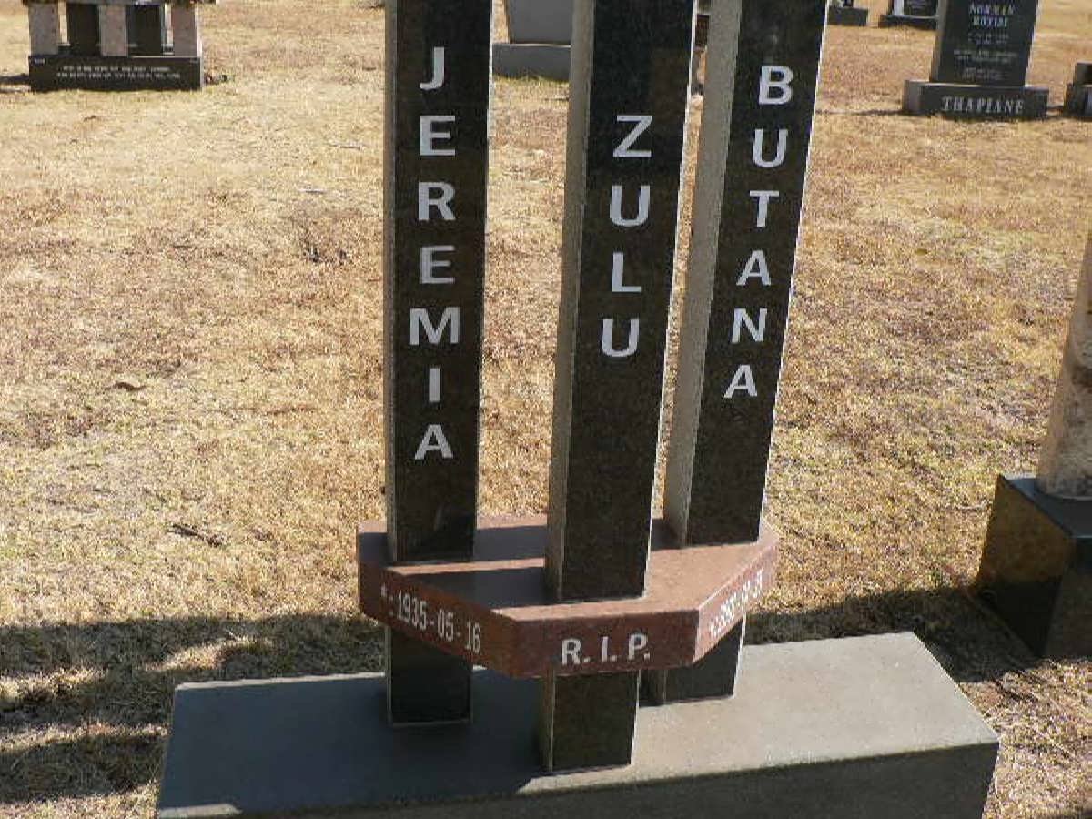 BUTANA Jeremia Zulu 1935-??