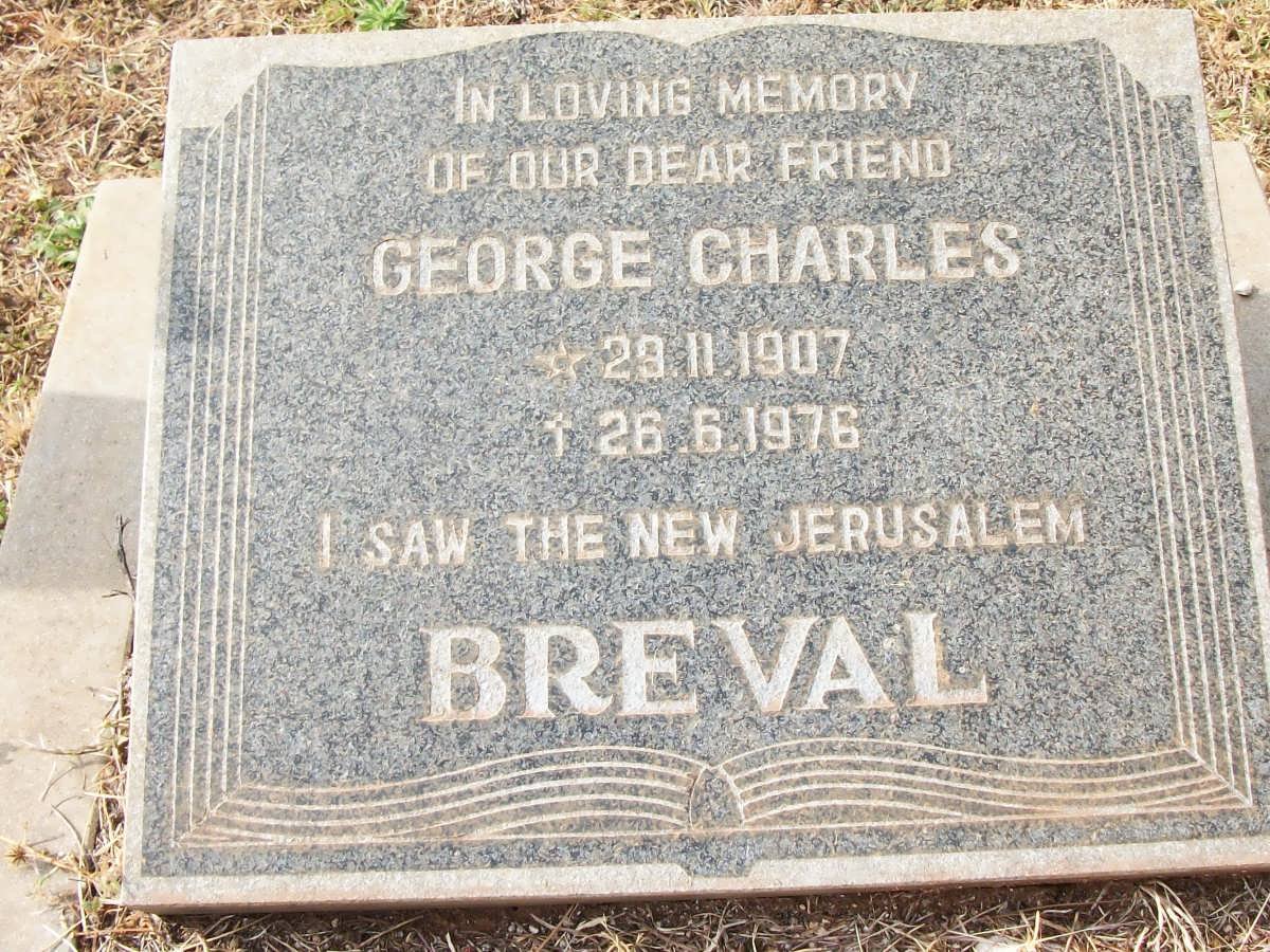 BREVAL George Charles 1907-1976