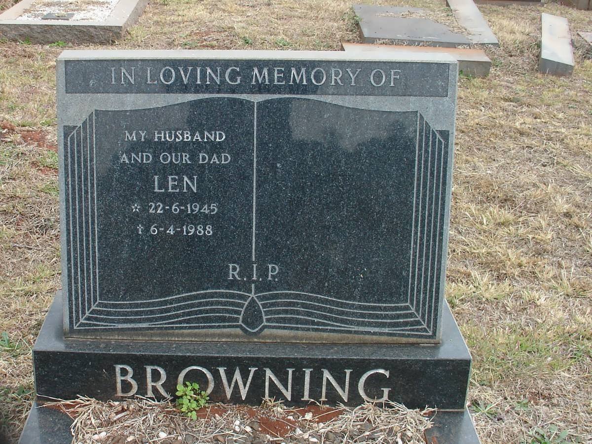 BROWNING Len 1945-1988