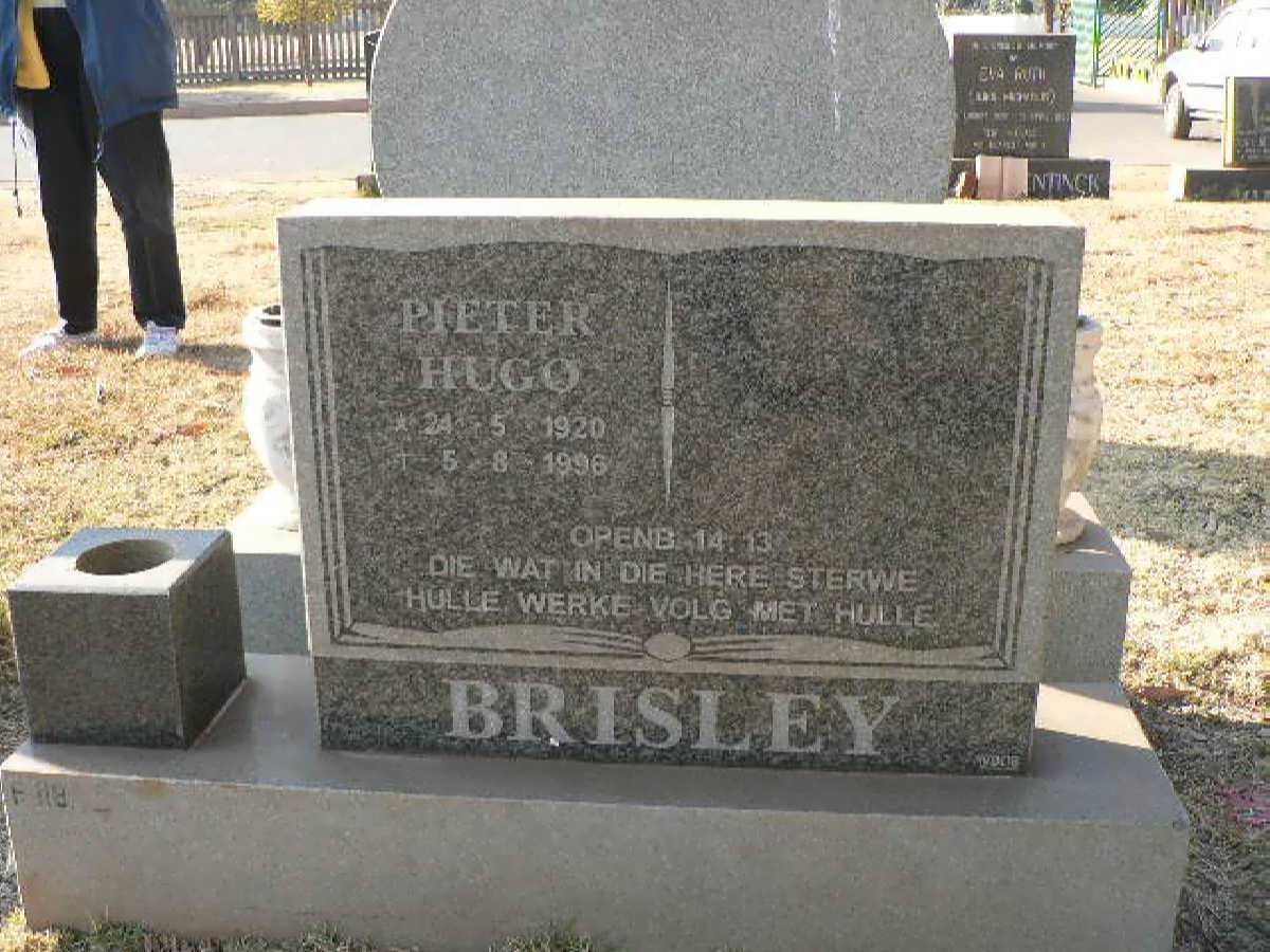 BRISLEY Pieter Hugo 1920-1996