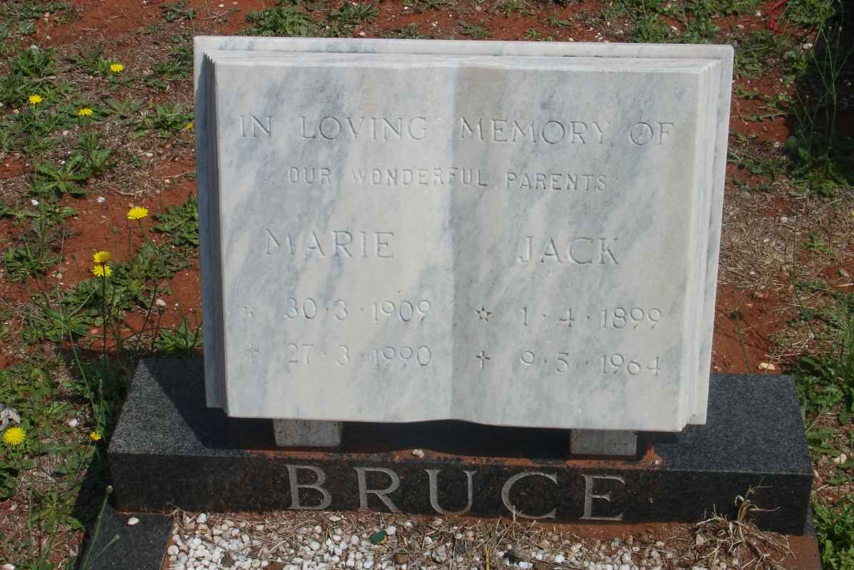 BRUCE Jack 1899-1964 &amp; Marie 1909-1990
