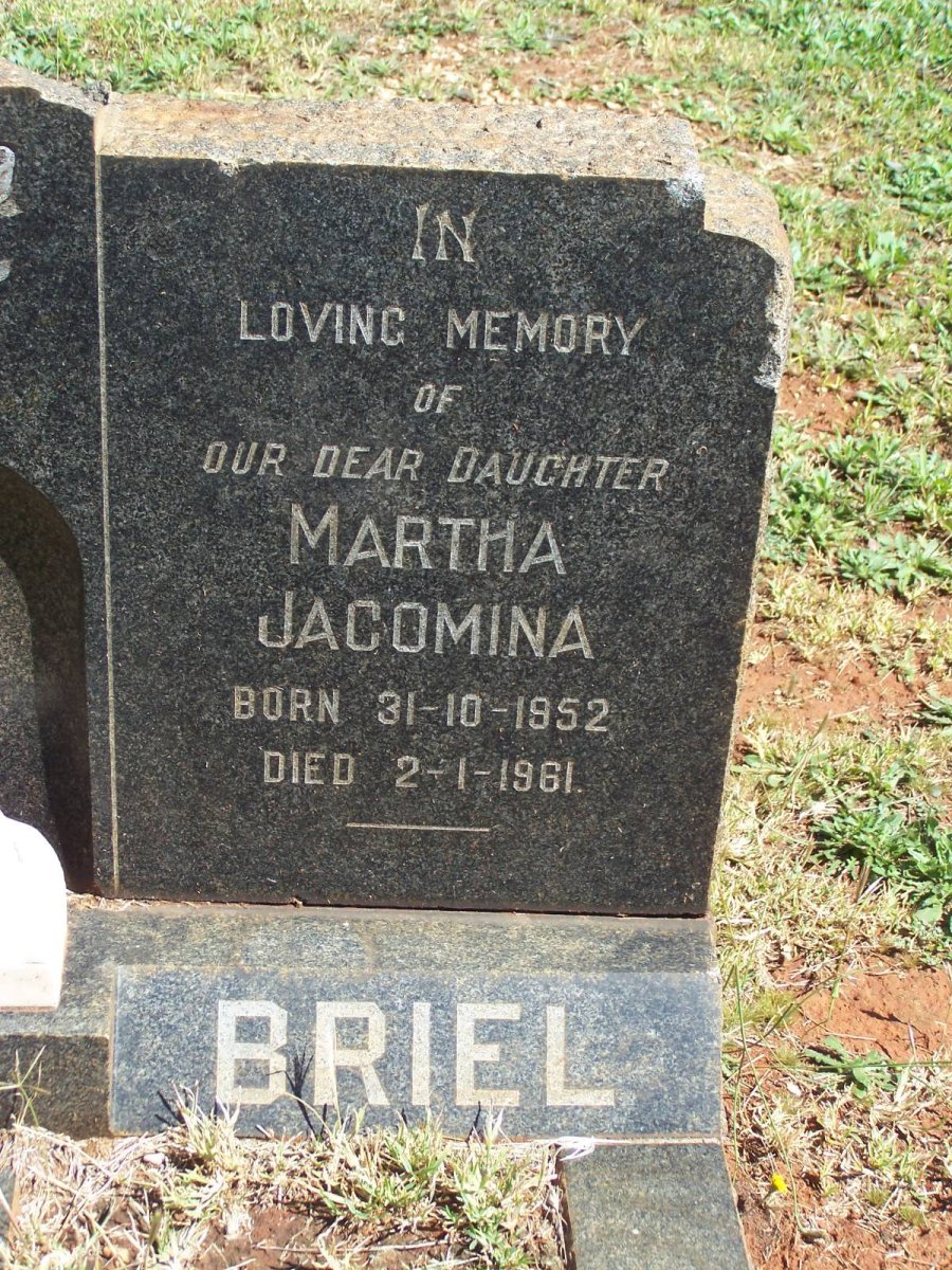 BRIEL Martha Jacomina 1952-1961