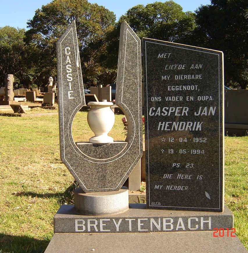 BREYTENBACH Casper Jan Hendrik 1952-1994