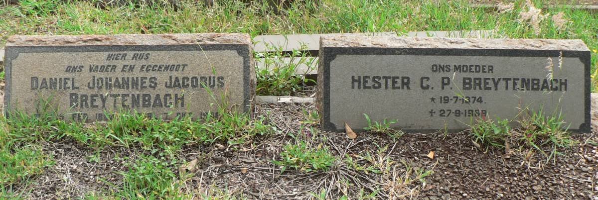 BREYTENBACH Daniel Johannes Jacobus 18??-19?? &amp; Hester C.P. 1874-1959