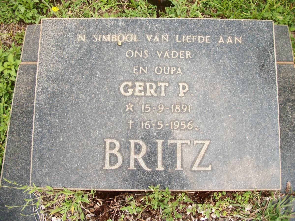 BRITZ Gert P. 1891-1956