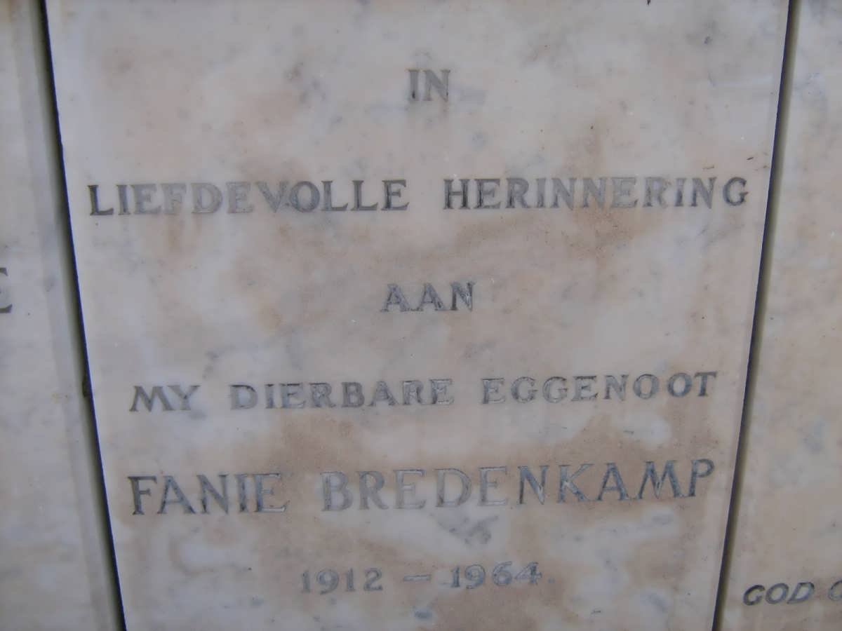 BREDENKAMP Fanie 1912-1964