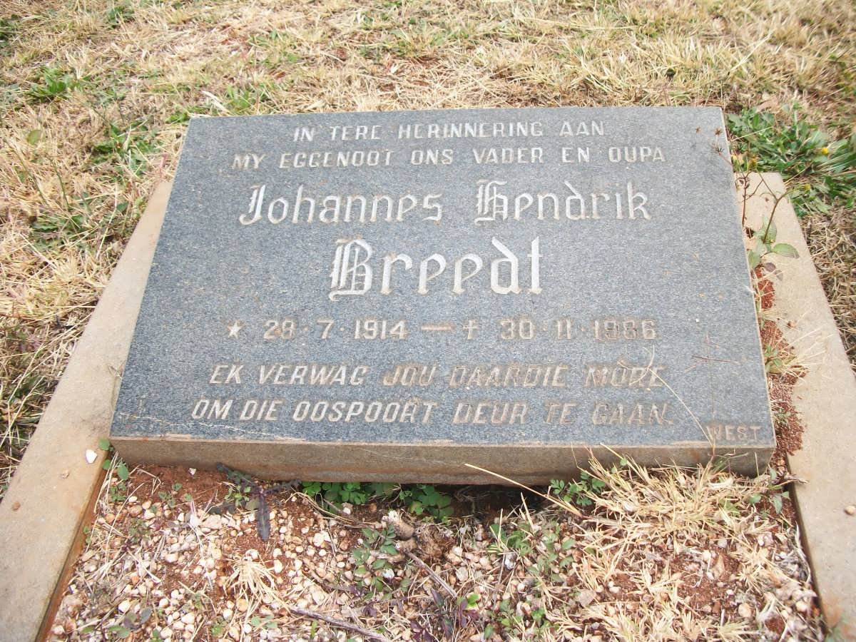 BREEDT Johannes Hendrik 1914-1966