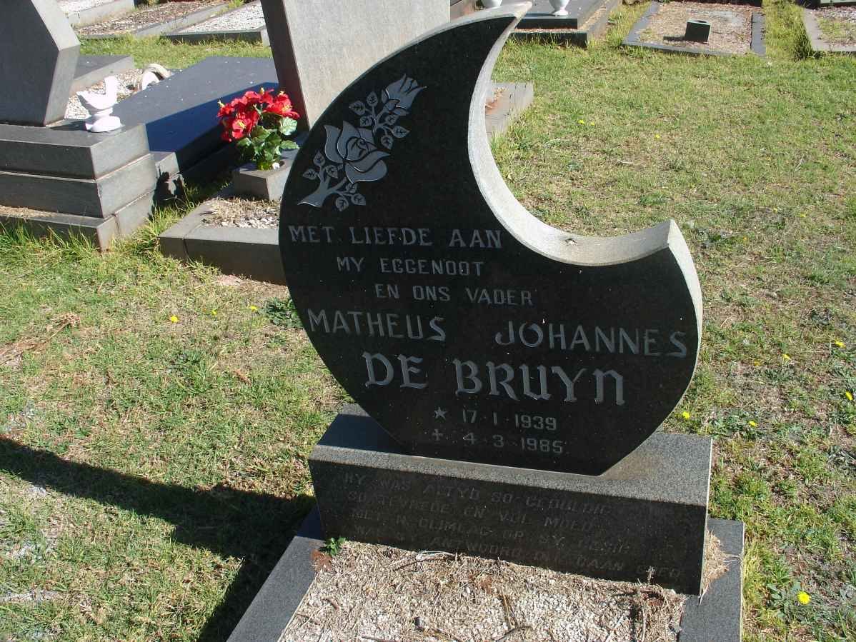 BRUYN Matheus Johannes, de 1939-1985