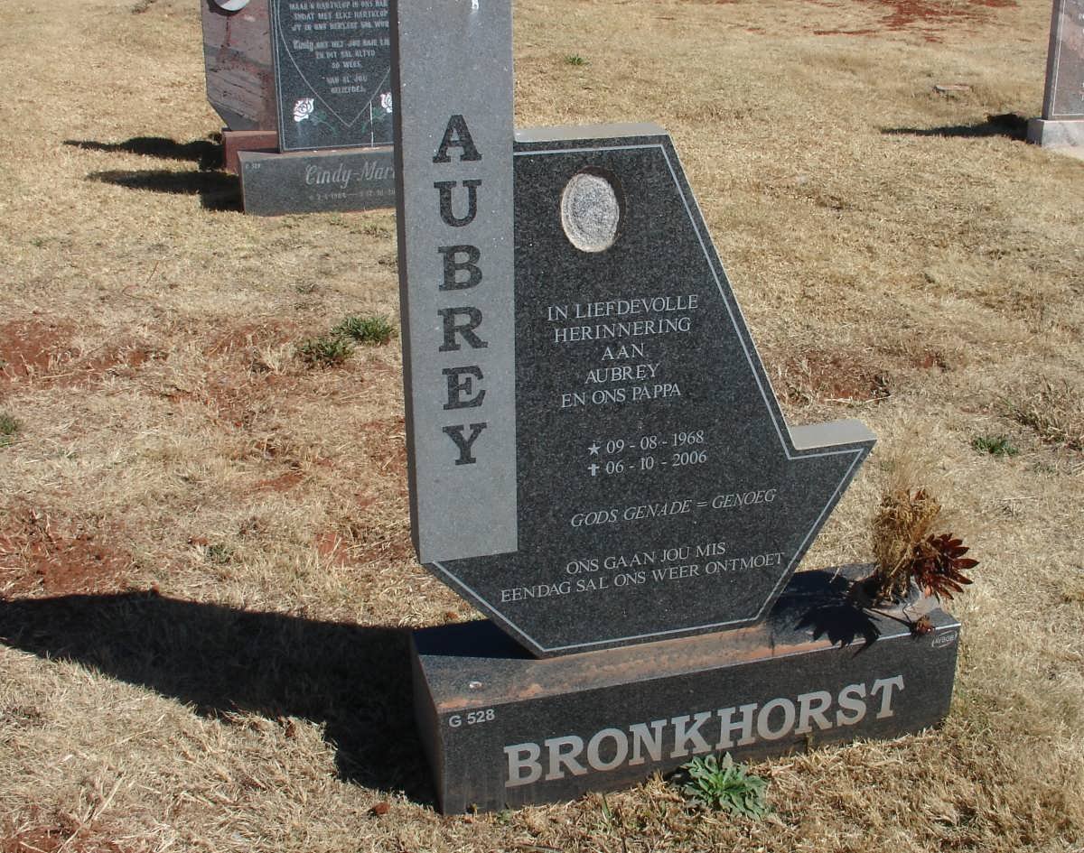 BRONKHORST Aubrey 1968-2006