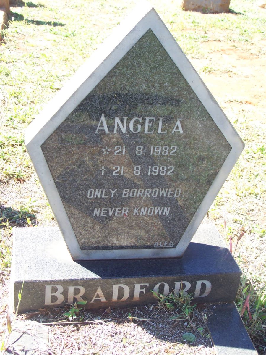 BRADFORD Angela 1982-1982 :: BRADFORD Clive Ernest 1943-1985