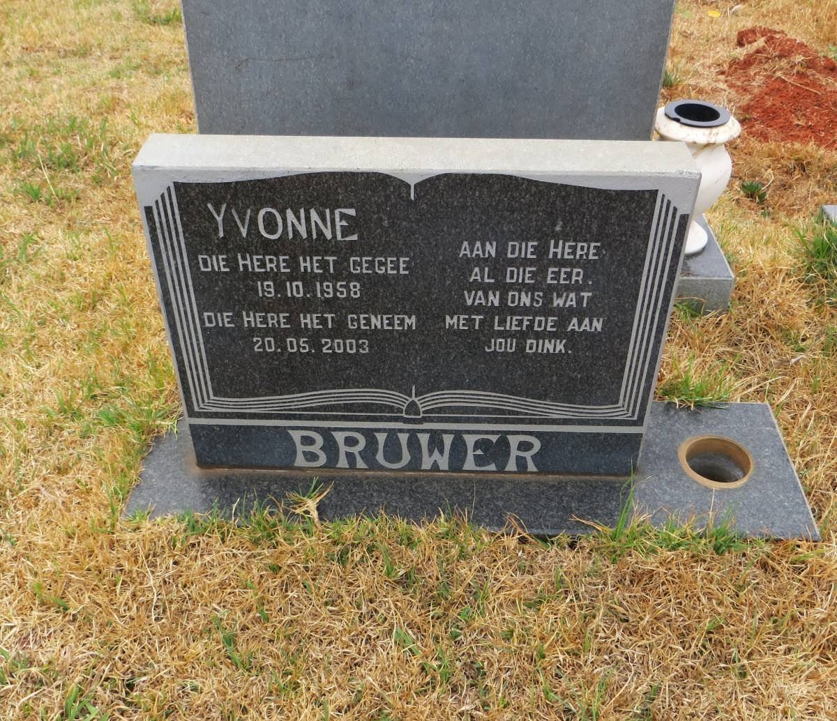 BRUWER Yvonne 1958-2003