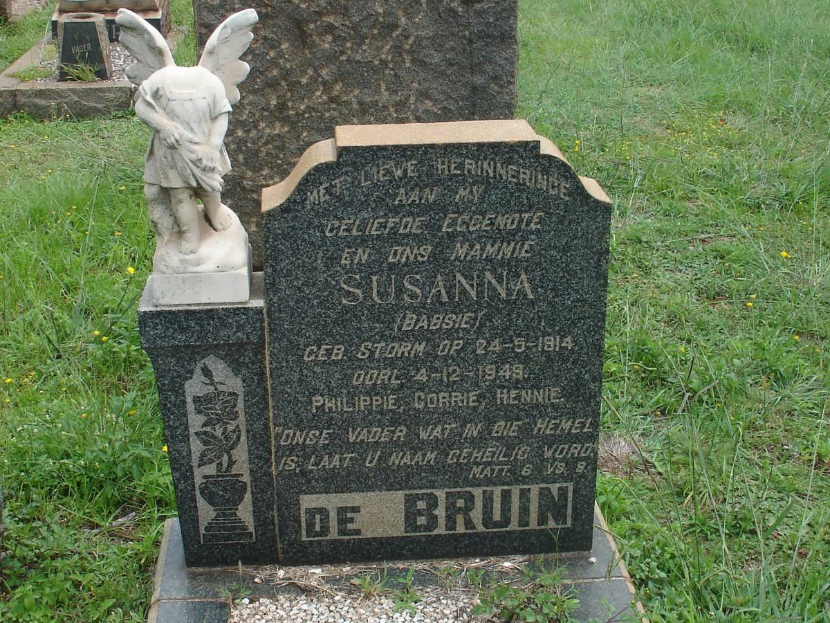 BRUIN Susanna, de nee STORM 1914-1949