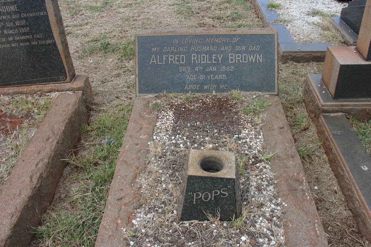 BROWN Alfred Ridley -1952