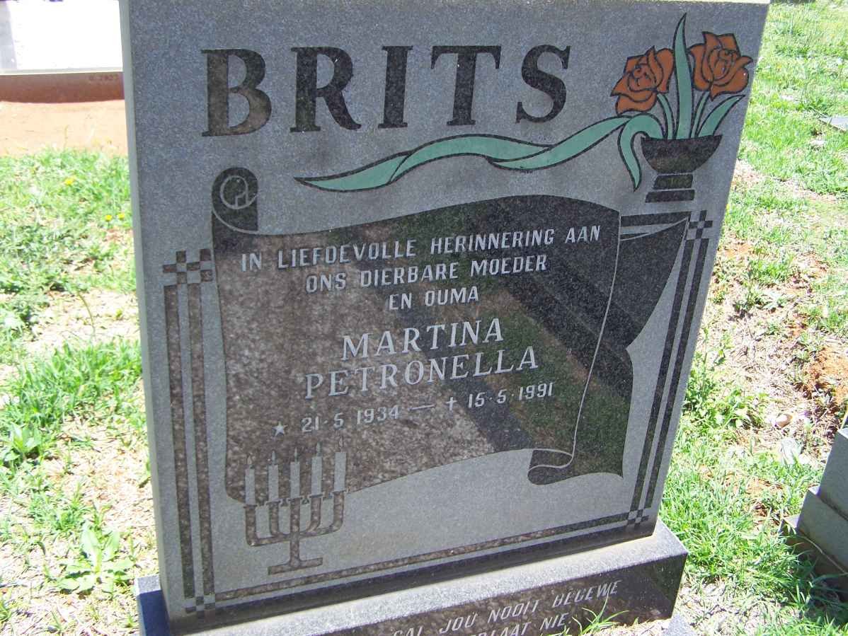 BRITS Martina Petronella 1934-1991