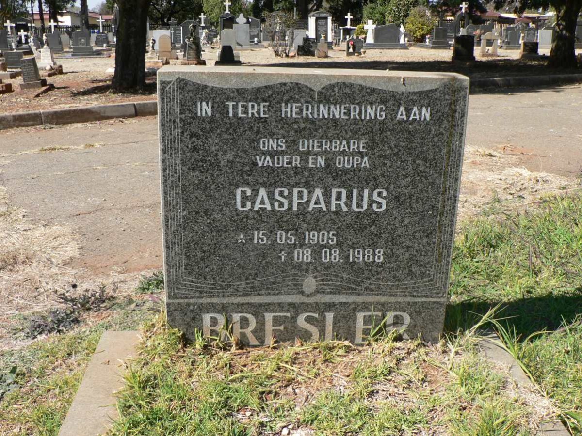 BRESLER Casparus 1905-1988