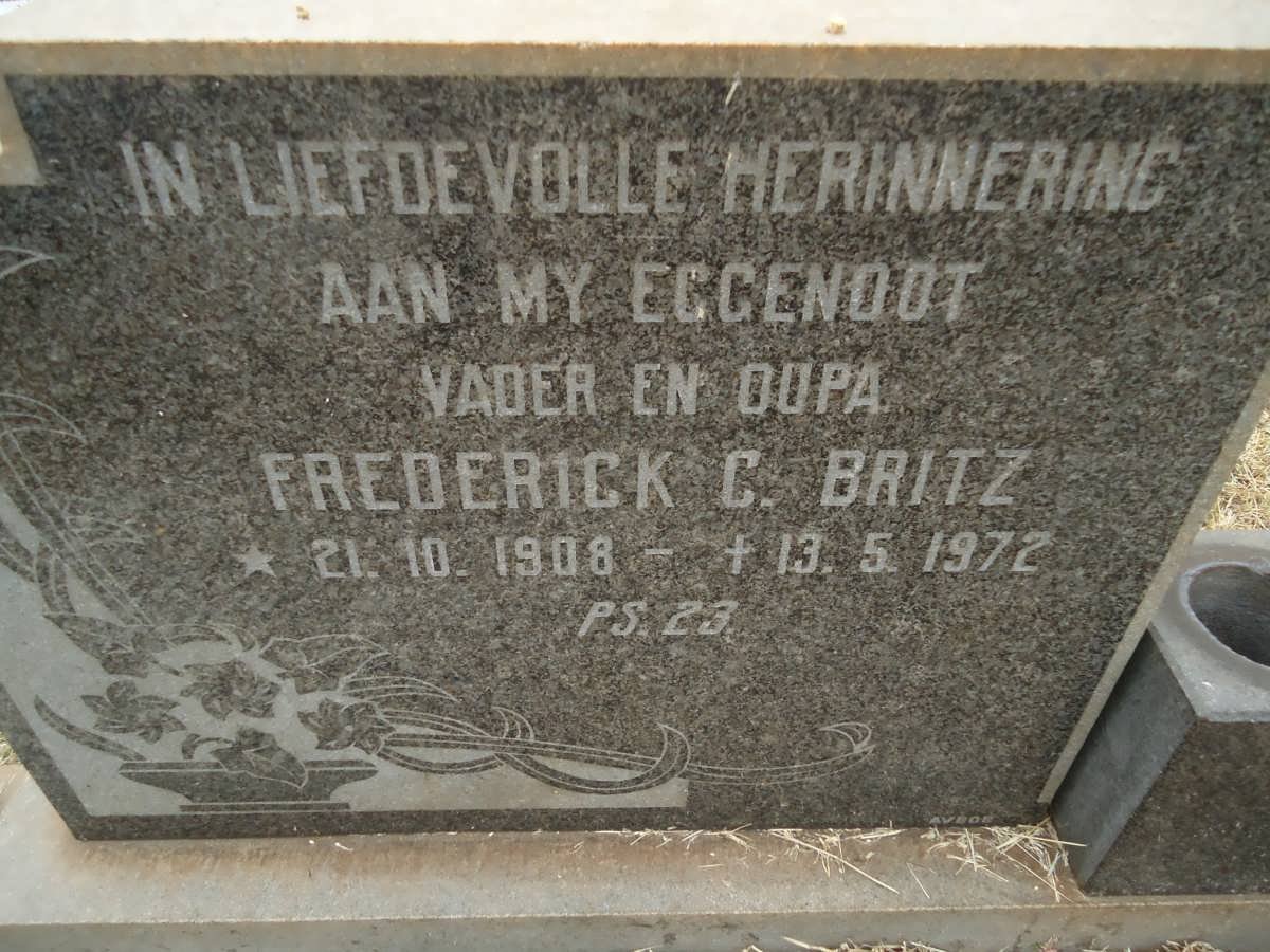 BRITZ Frederick C. 1908-1972