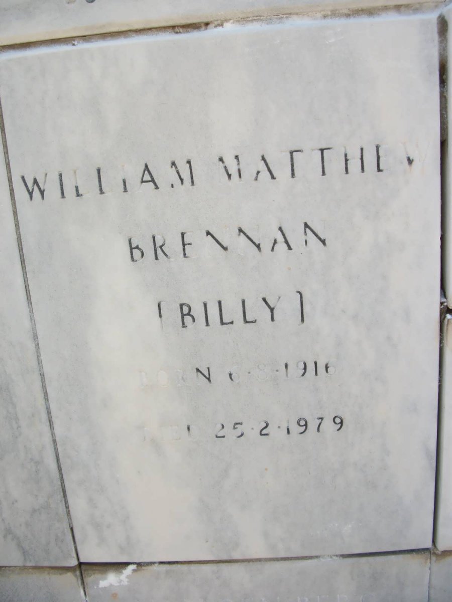 BRENNAN William Matthew 1916-1979