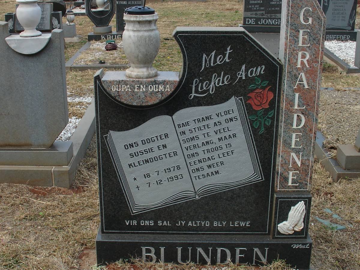 BLUNDEN Geraldene 1978-1993