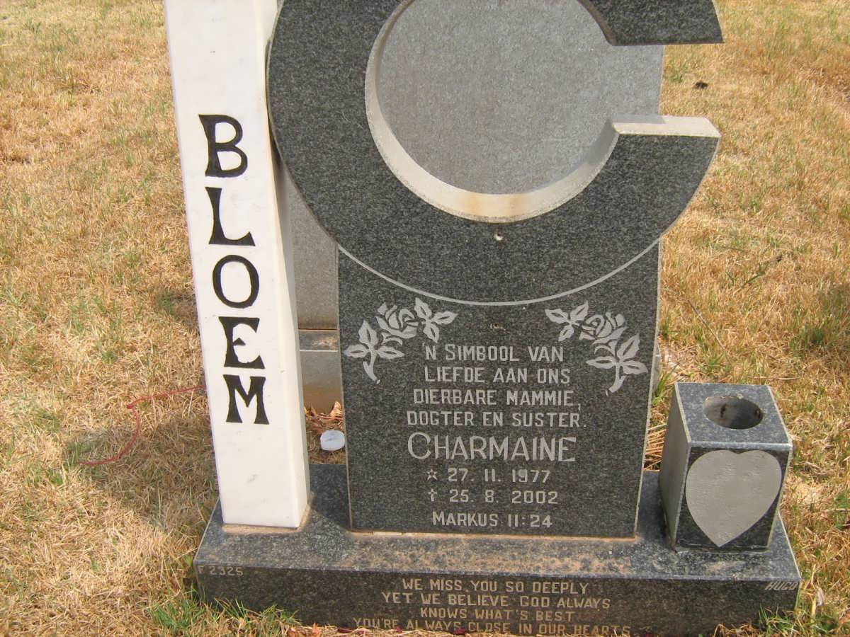 BLOEM Charmaine 1977-2002
