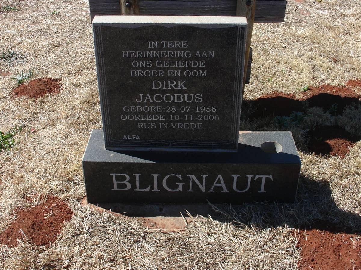 BLIGNAUT Dirk Jacobus 1956-2006