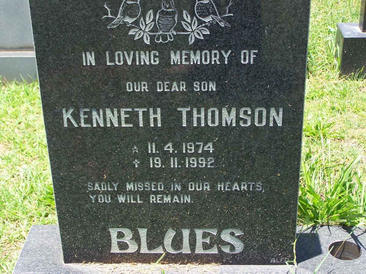 BLUES Kenneth Thomson 1974-1992