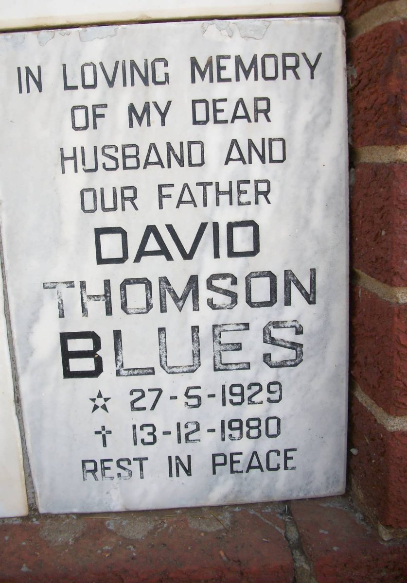 BLUES David Thomson 1929-1980