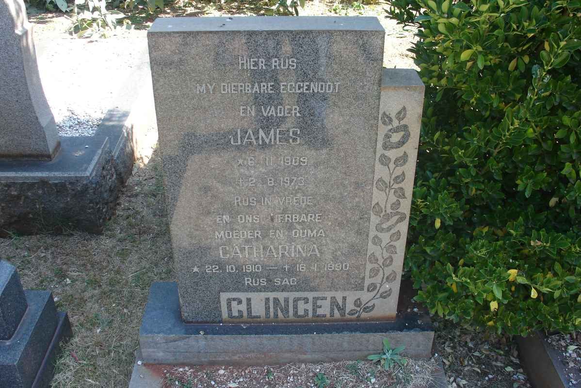 CLINGEN James 1909-1973 &amp; Catharina 1910-1990