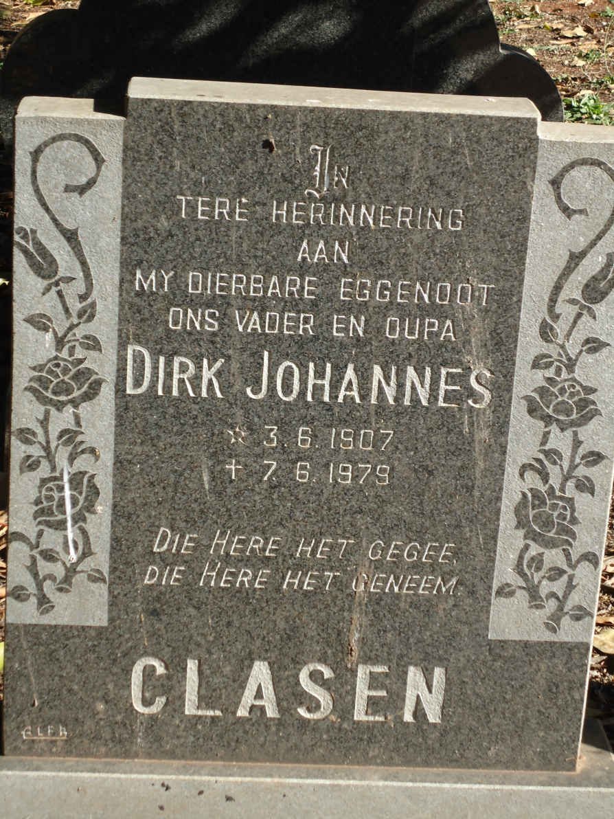 CLASEN Dirk Johannes 1907-1979