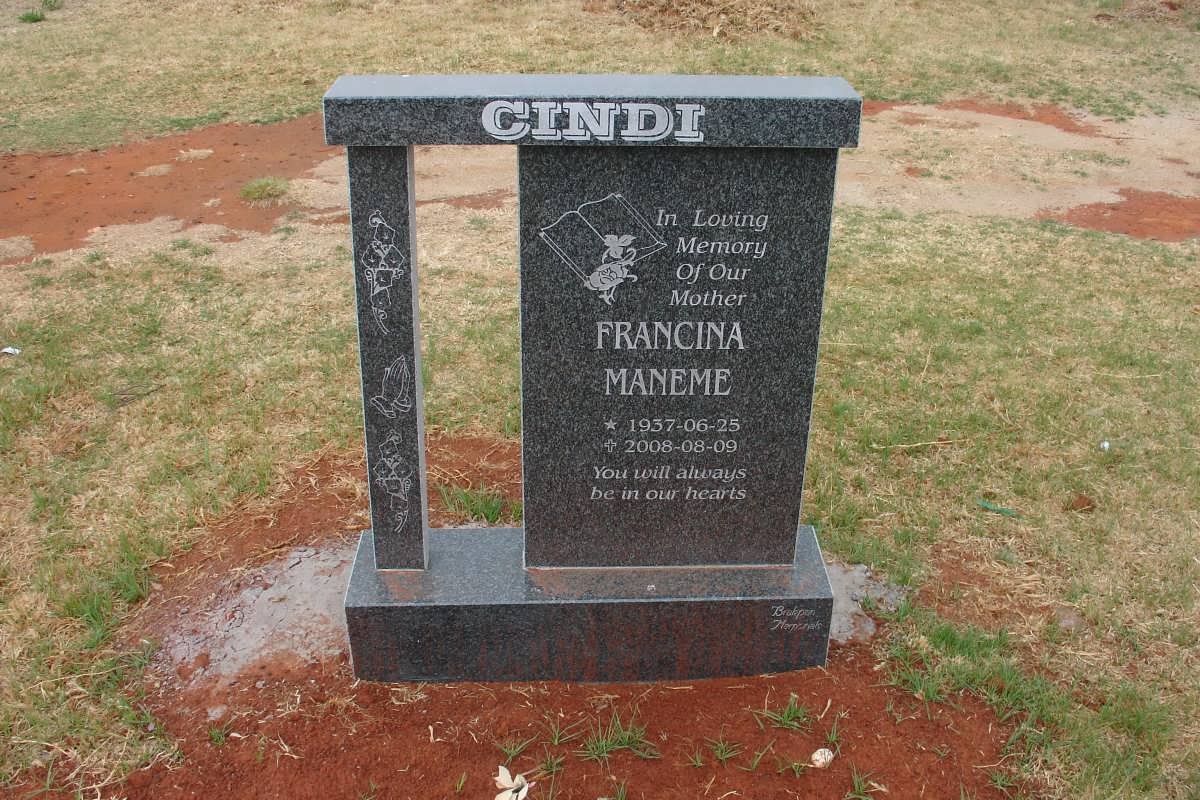 CINDI Francina Maneme 1937-2008