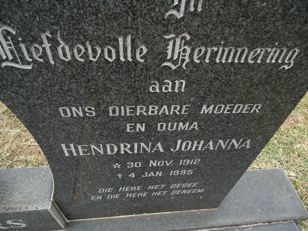 CILLIERS Hendrina Johanna 1912-1995