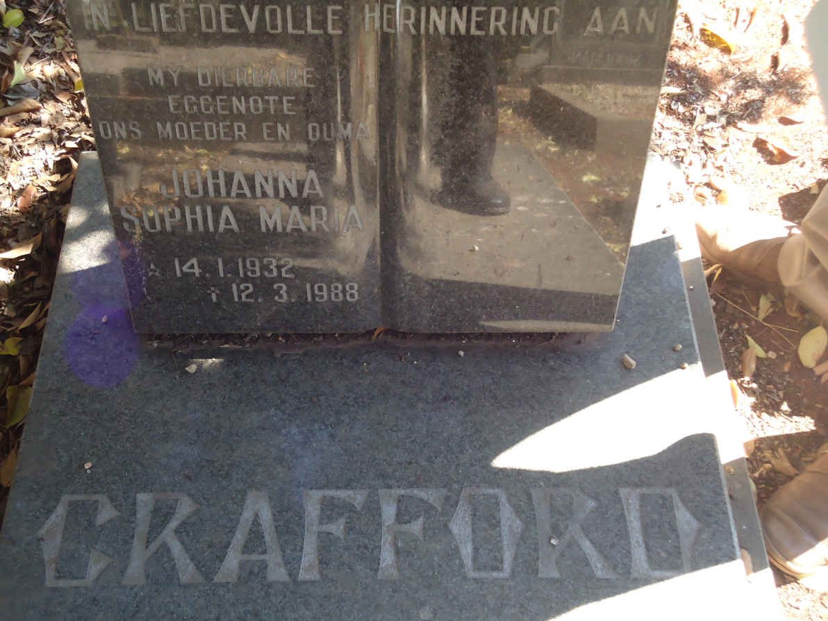 CRAFFORD Johanna Sophia Maria 1932-1988