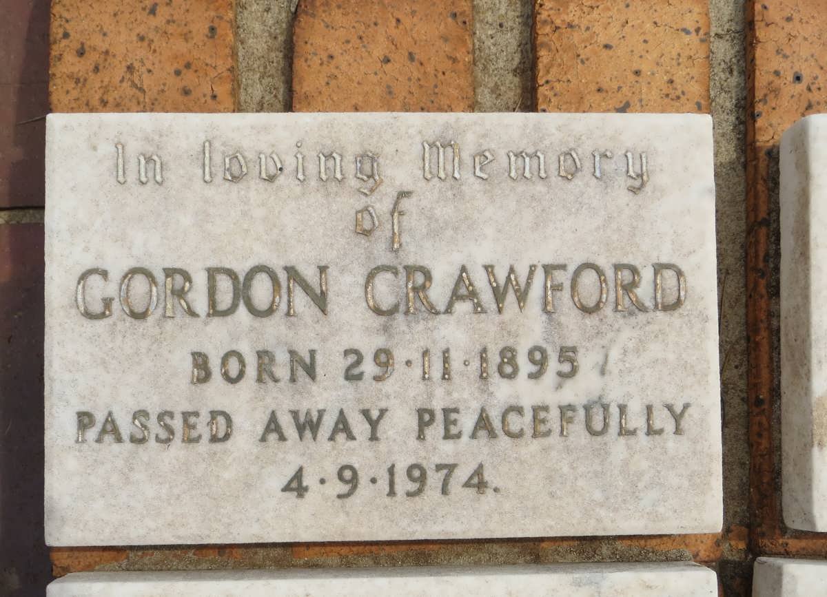 CRAWFORD Gordon 1895-1974