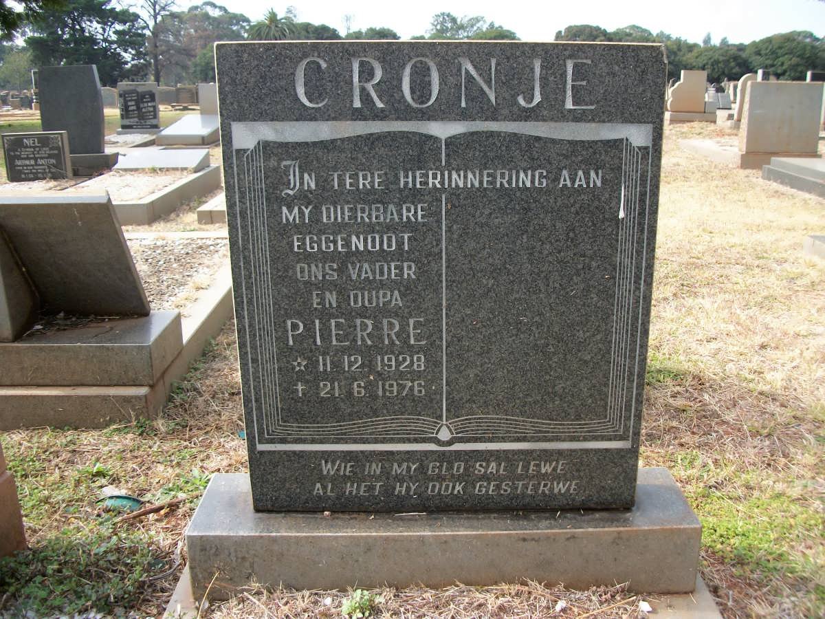 CRONJE Pierre 1928-1976