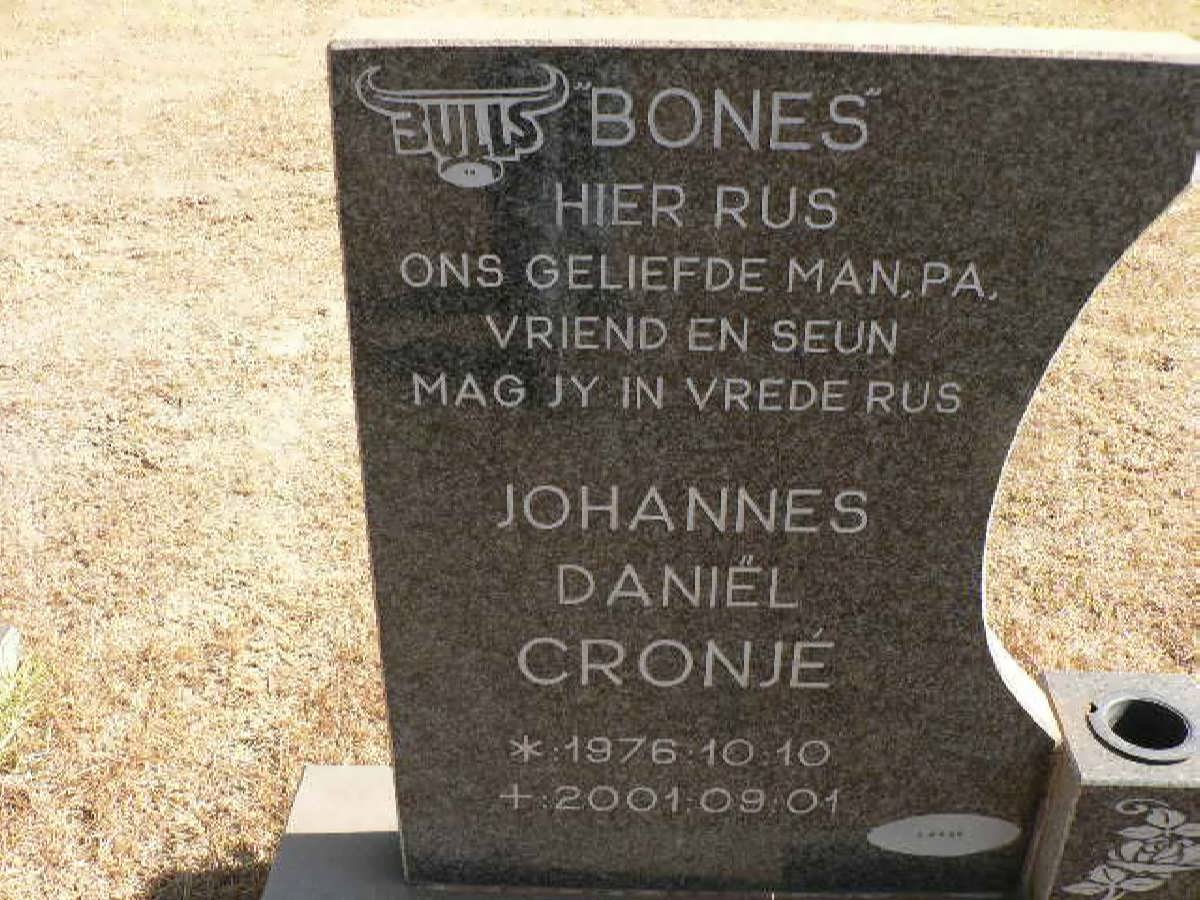 CRONJÉ Johannes Daniël 1976-2001