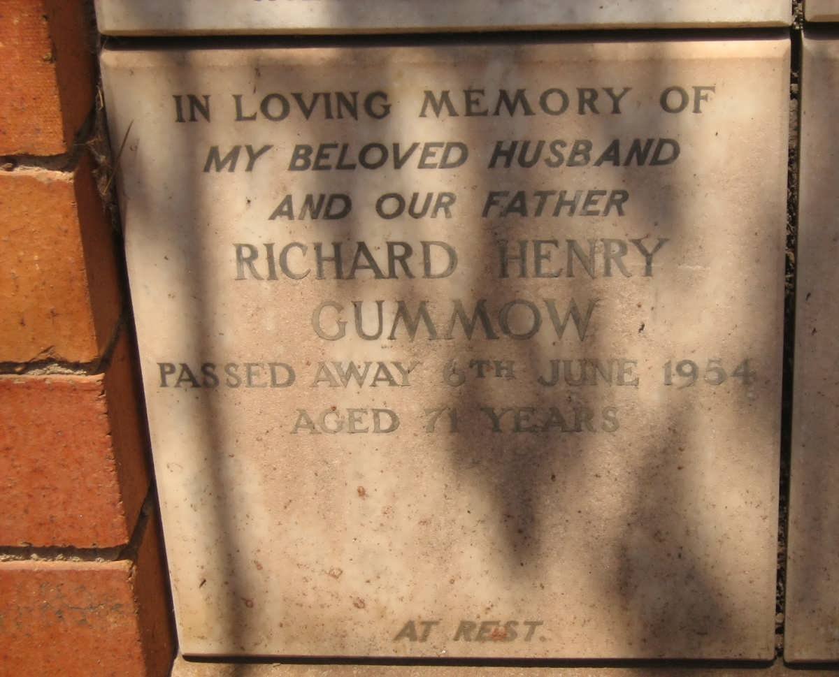 CUMMOW Richard Hendry -1954