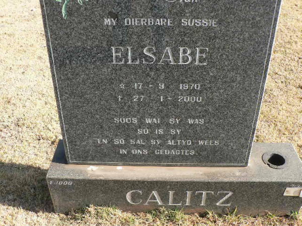 CALITZ Elsabe 1970-2000