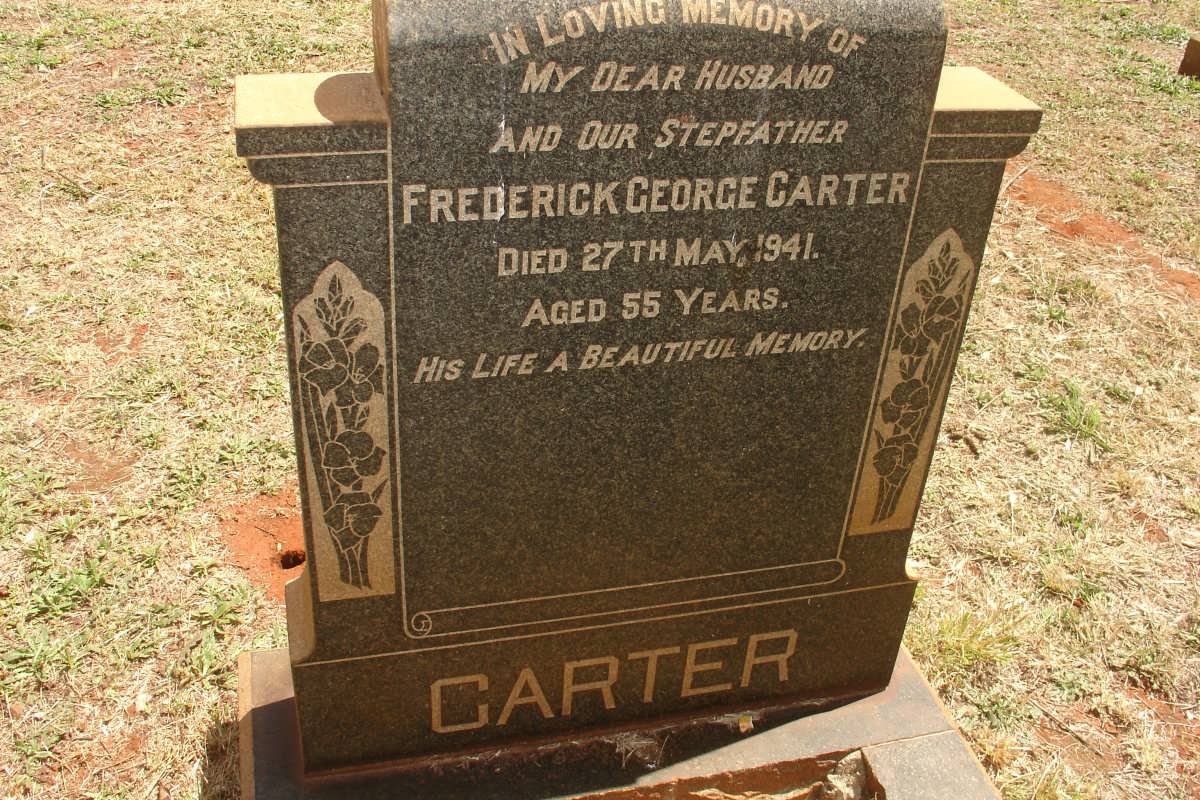 CARTER Frederick George Carter -1941