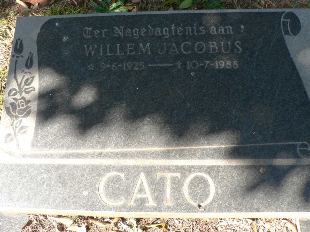 CATO Willem Jacobus 1925-1988