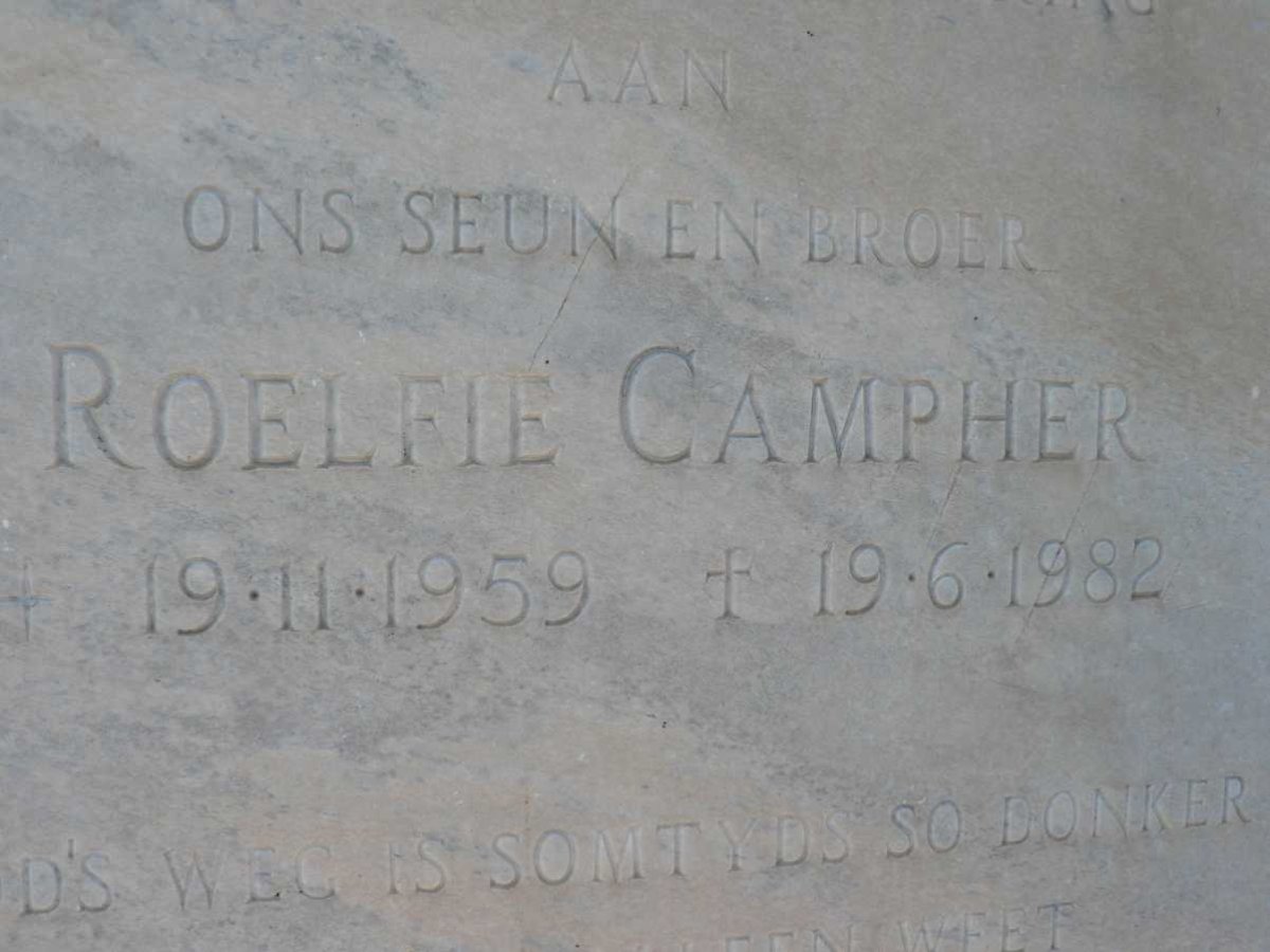 CAMPHER Roelfie 1959-1982