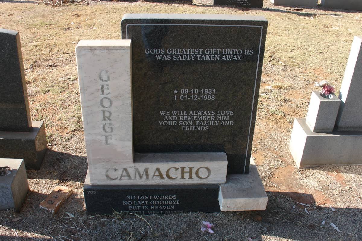 CAMACHO George 1931-1998